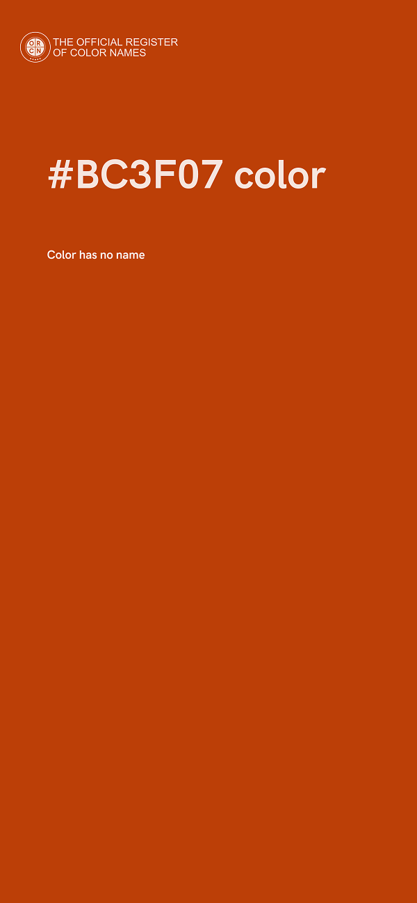 #BC3F07 color image
