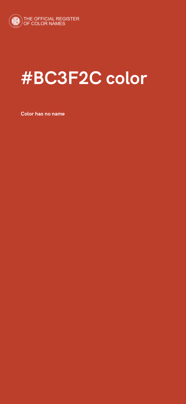 #BC3F2C color image