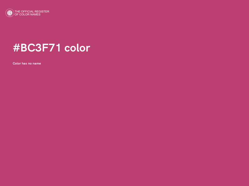 #BC3F71 color image