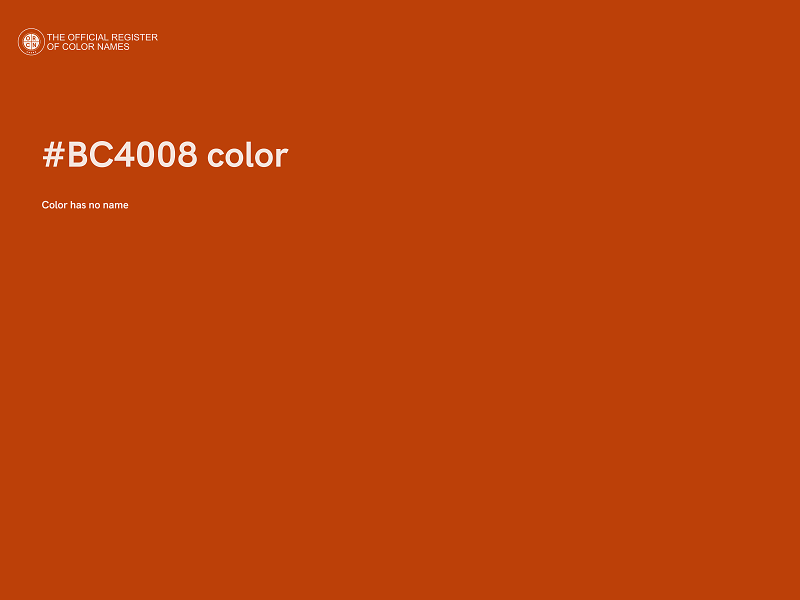 #BC4008 color image