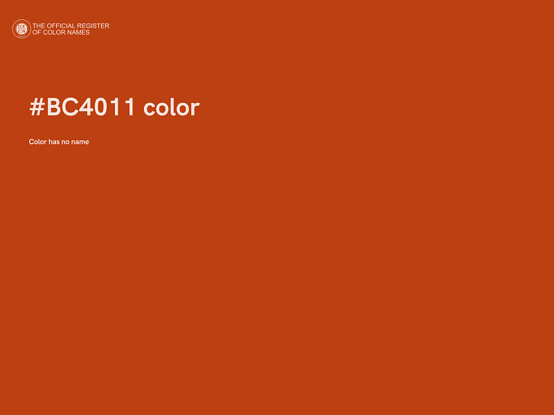 #BC4011 color image