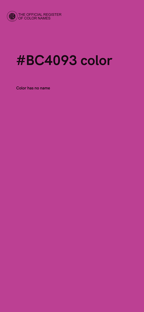 #BC4093 color image