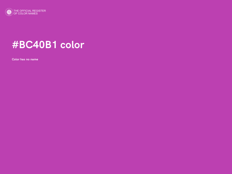 #BC40B1 color image
