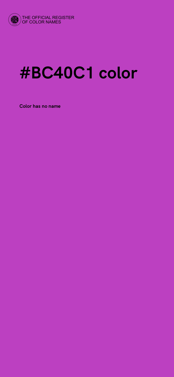 #BC40C1 color image