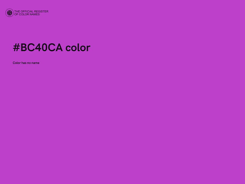 #BC40CA color image