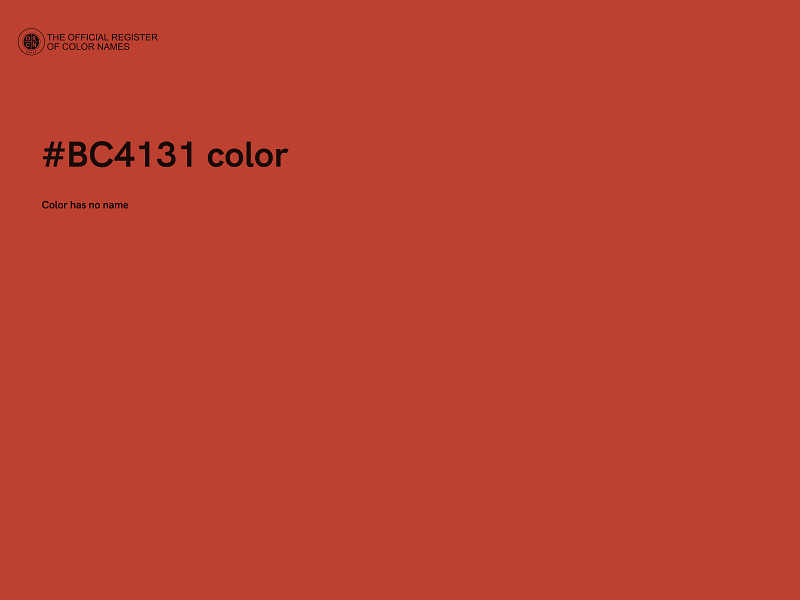 #BC4131 color image