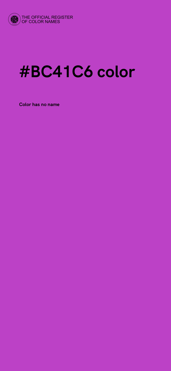 #BC41C6 color image