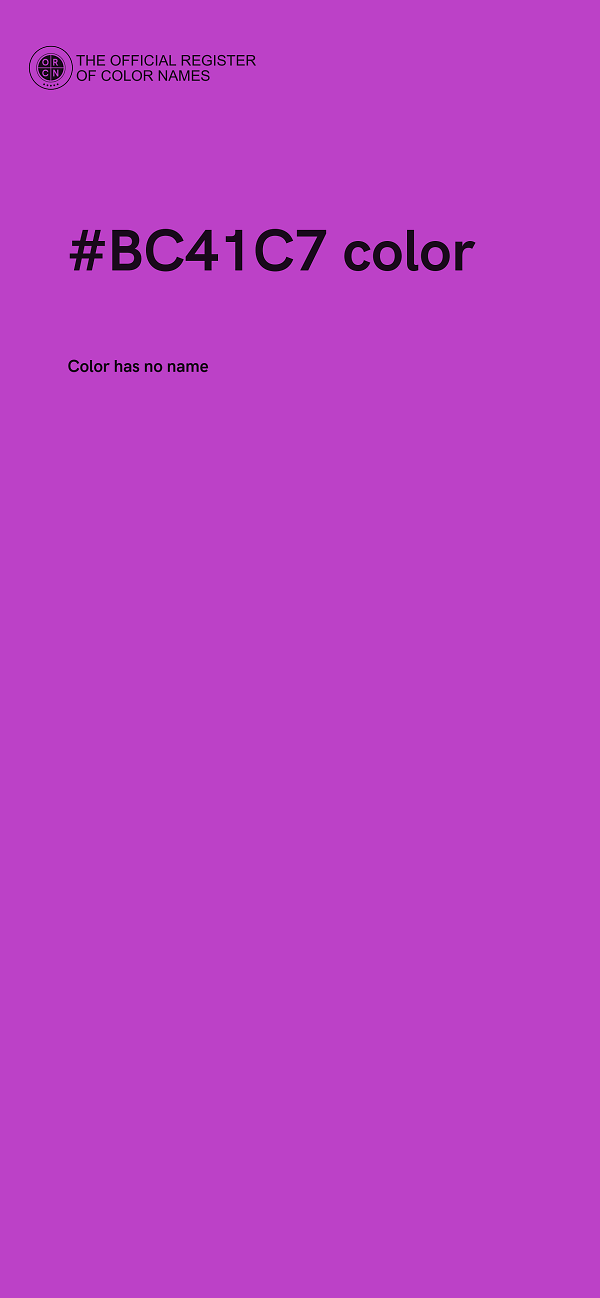 #BC41C7 color image