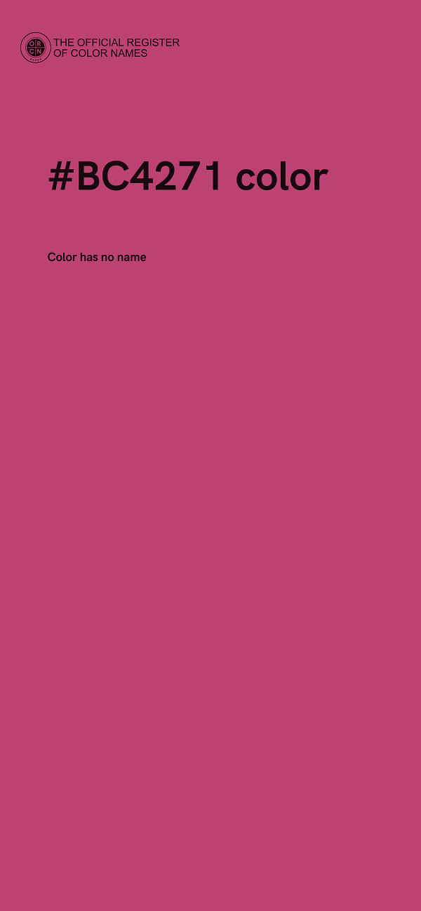 #BC4271 color image