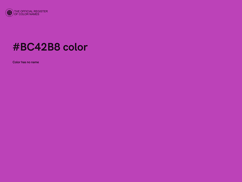 #BC42B8 color image