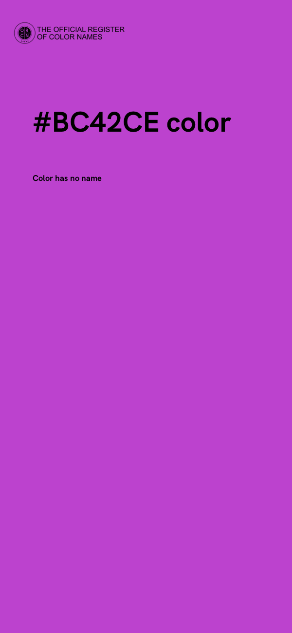 #BC42CE color image