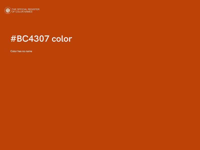 #BC4307 color image