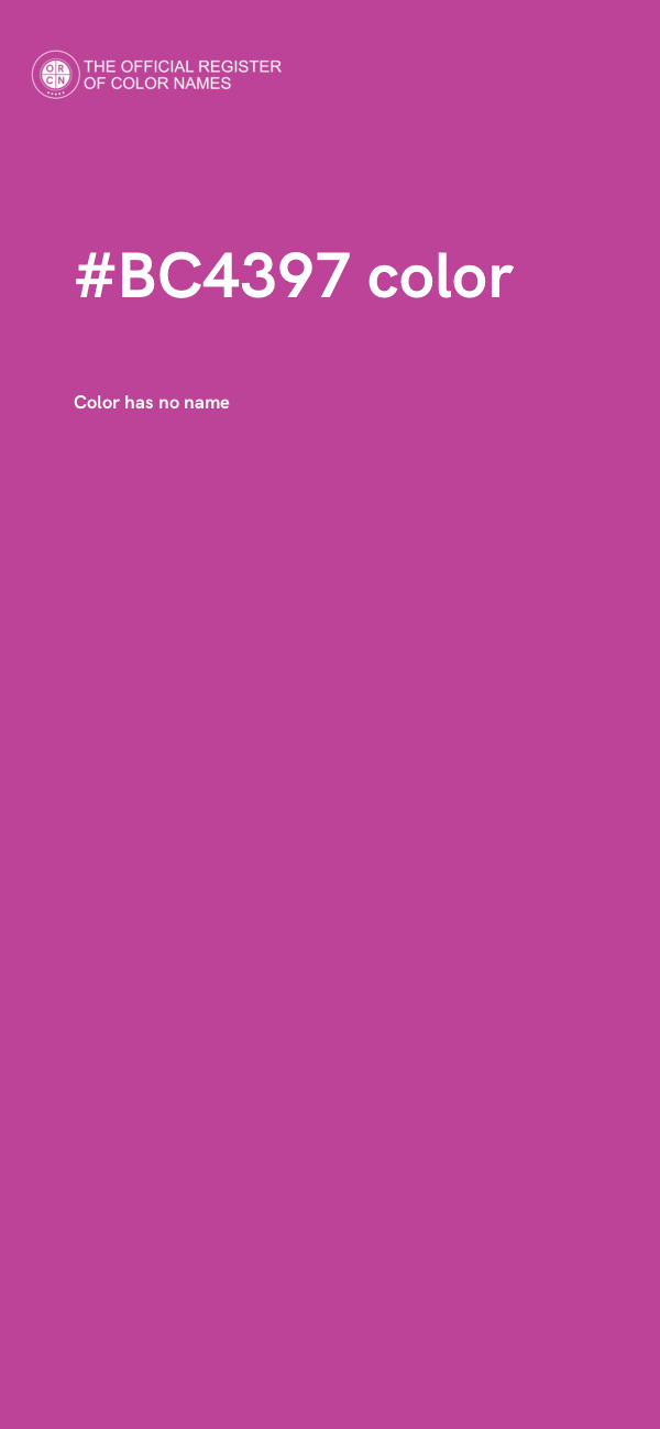 #BC4397 color image