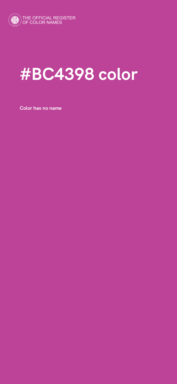 #BC4398 color image