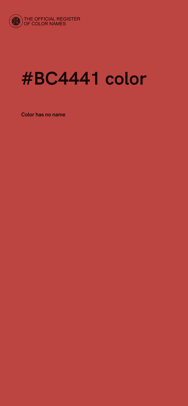 #BC4441 color image