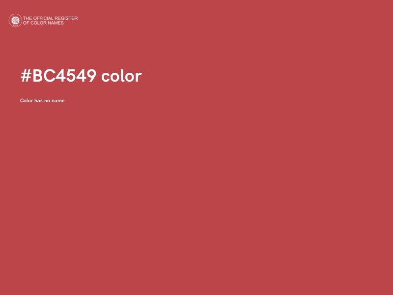 #BC4549 color image