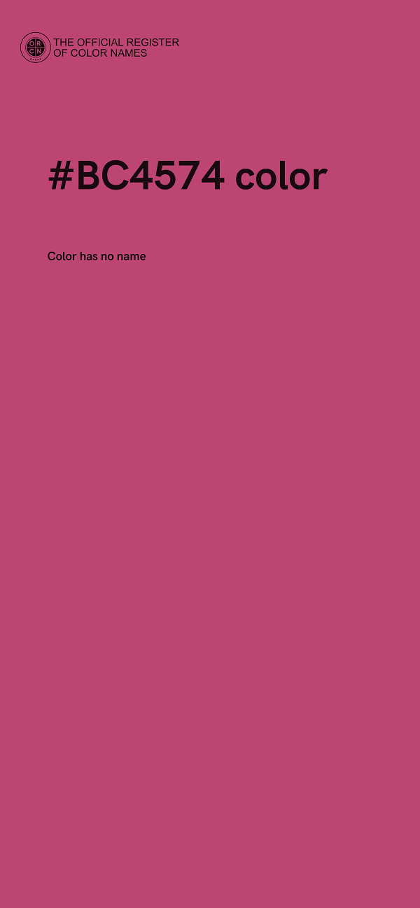 #BC4574 color image
