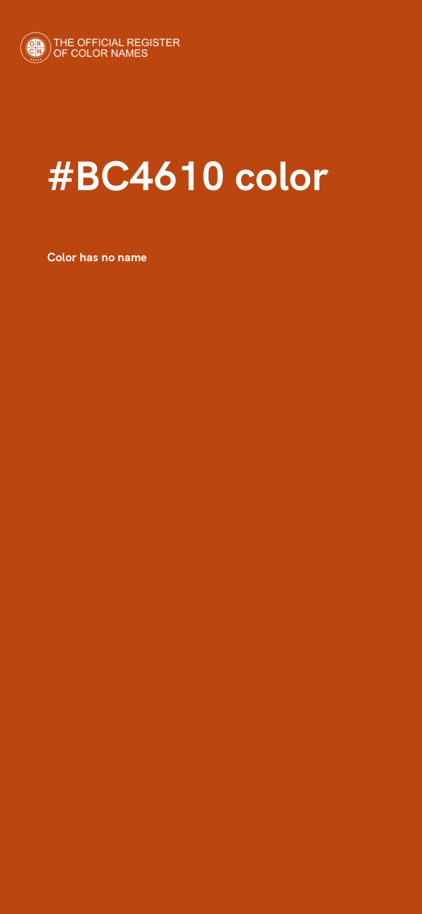 #BC4610 color image