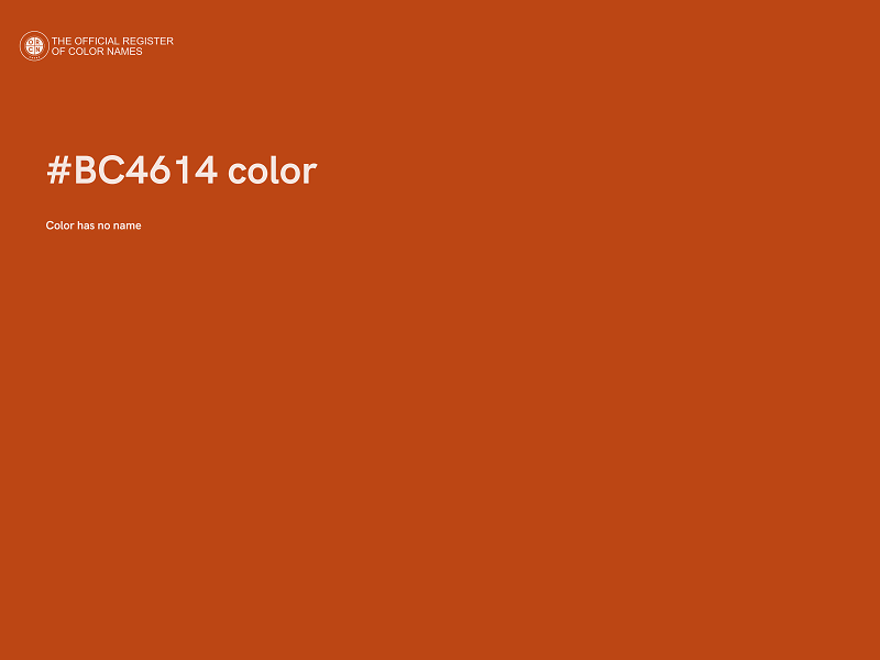 #BC4614 color image