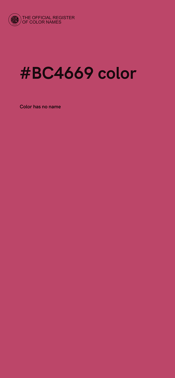 #BC4669 color image