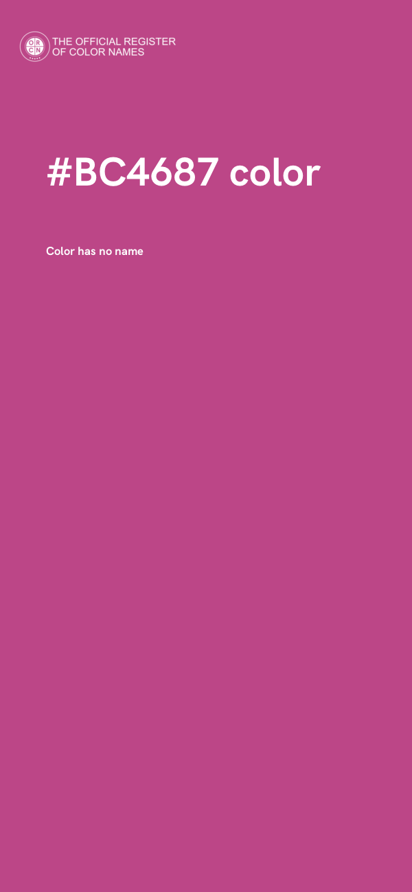 #BC4687 color image
