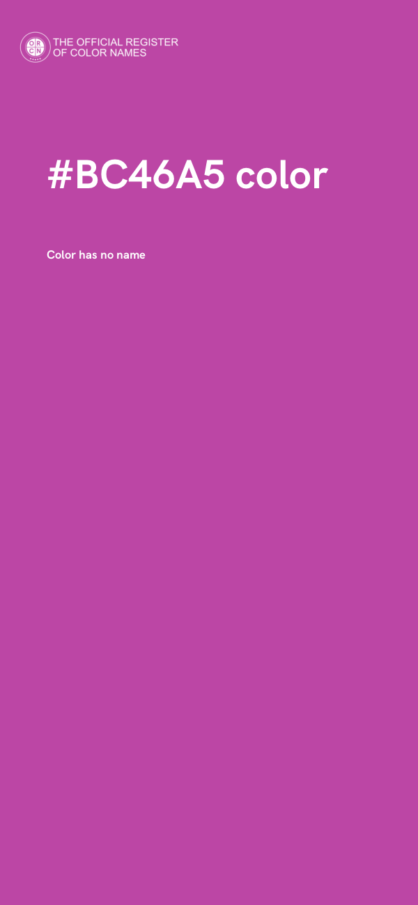 #BC46A5 color image