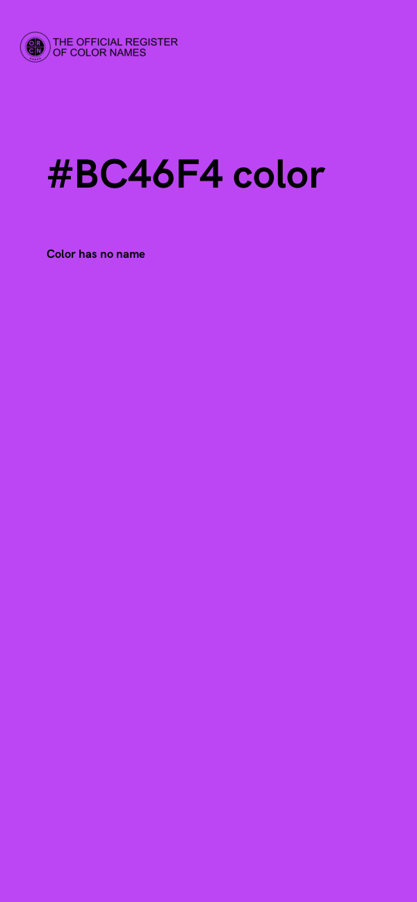 #BC46F4 color image