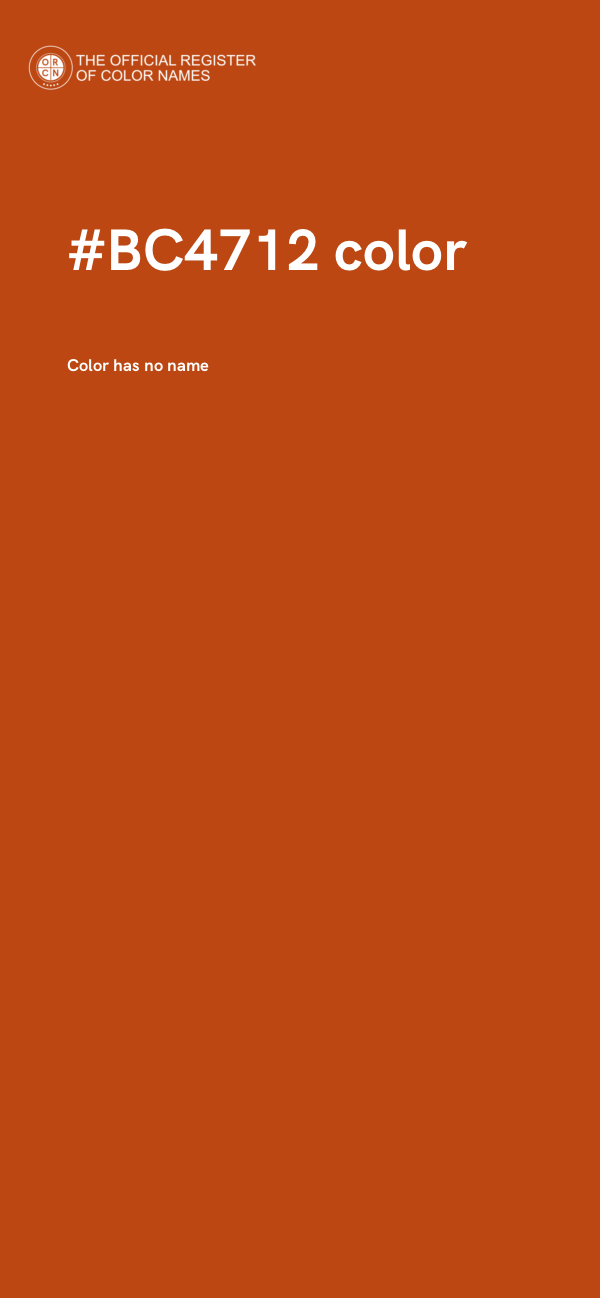 #BC4712 color image
