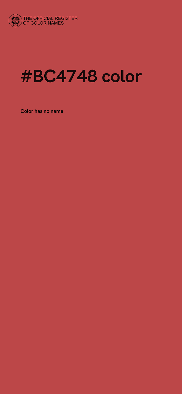 #BC4748 color image