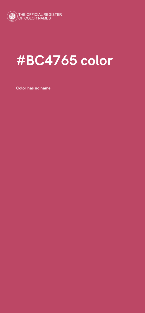 #BC4765 color image