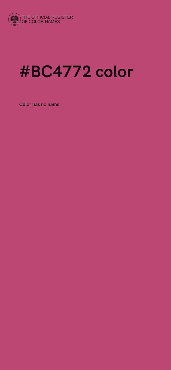 #BC4772 color image