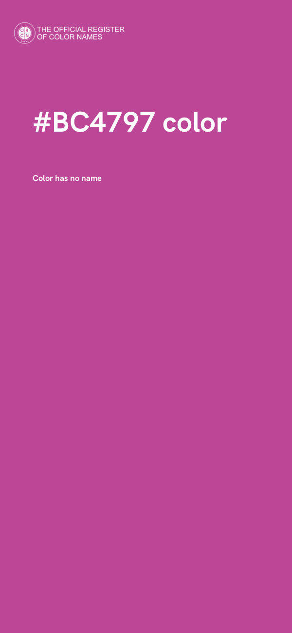 #BC4797 color image