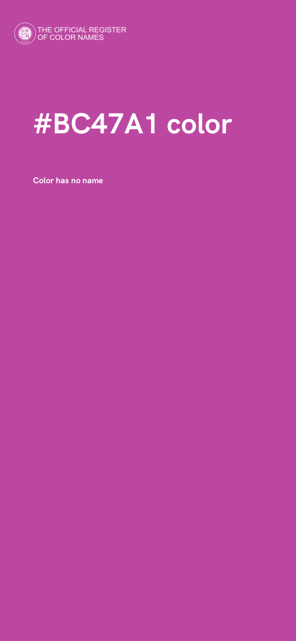 #BC47A1 color image
