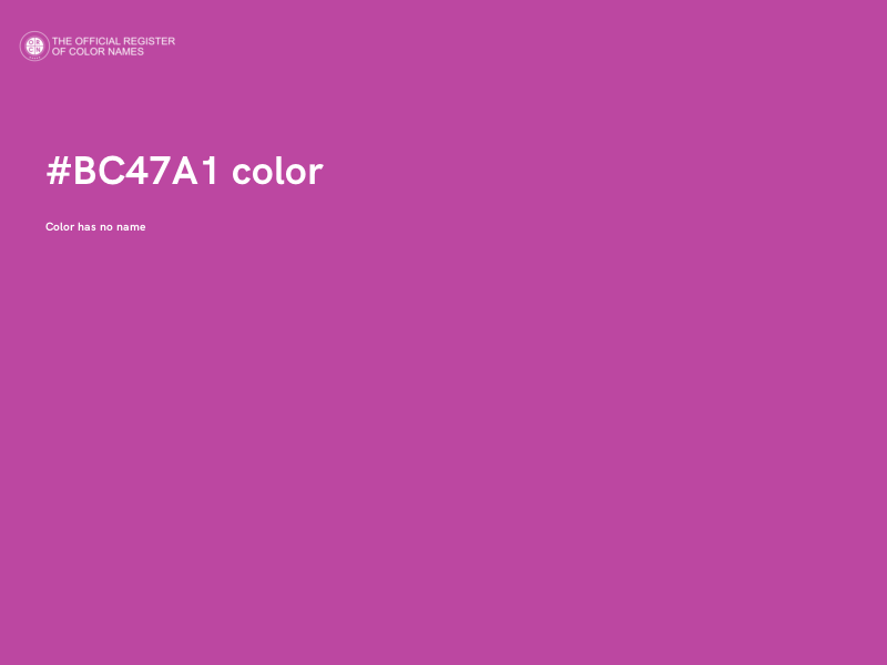 #BC47A1 color image