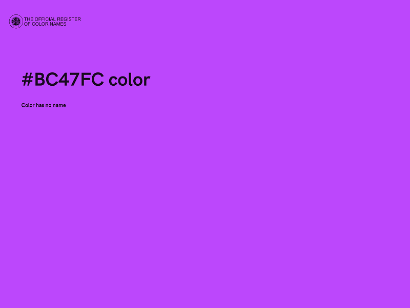 #BC47FC color image