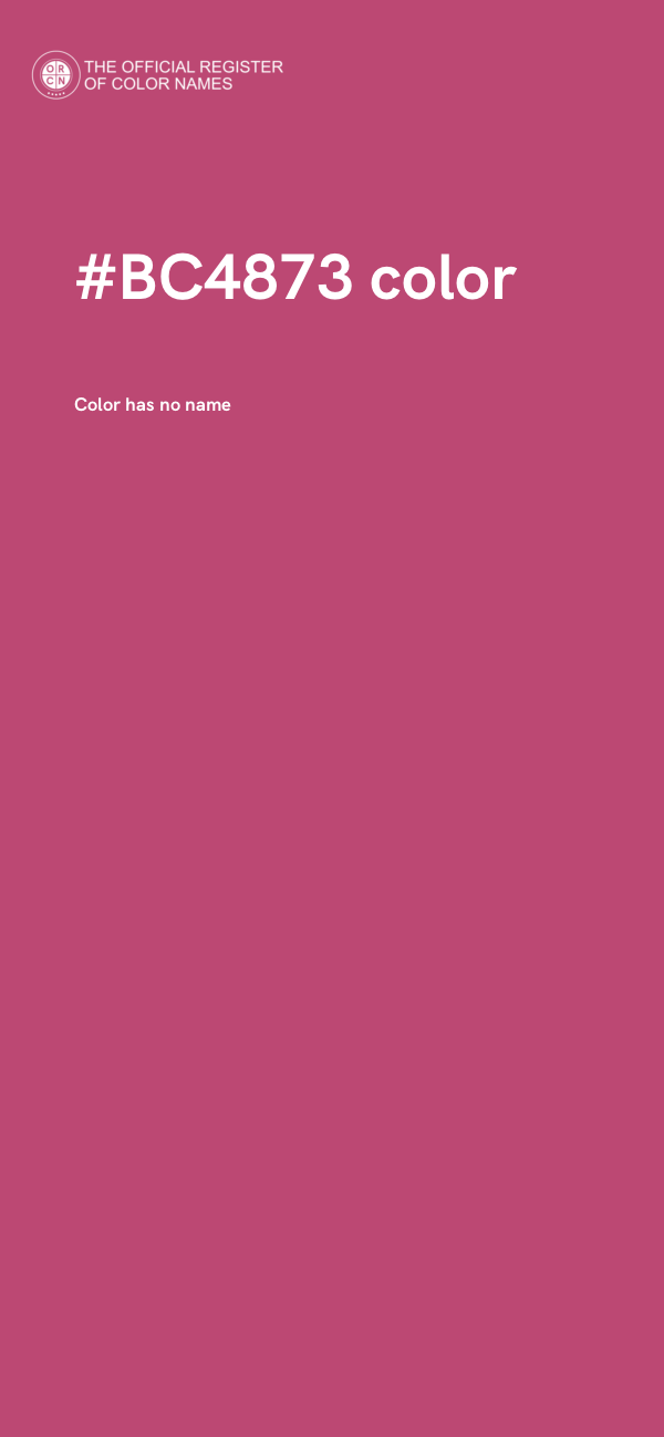 #BC4873 color image