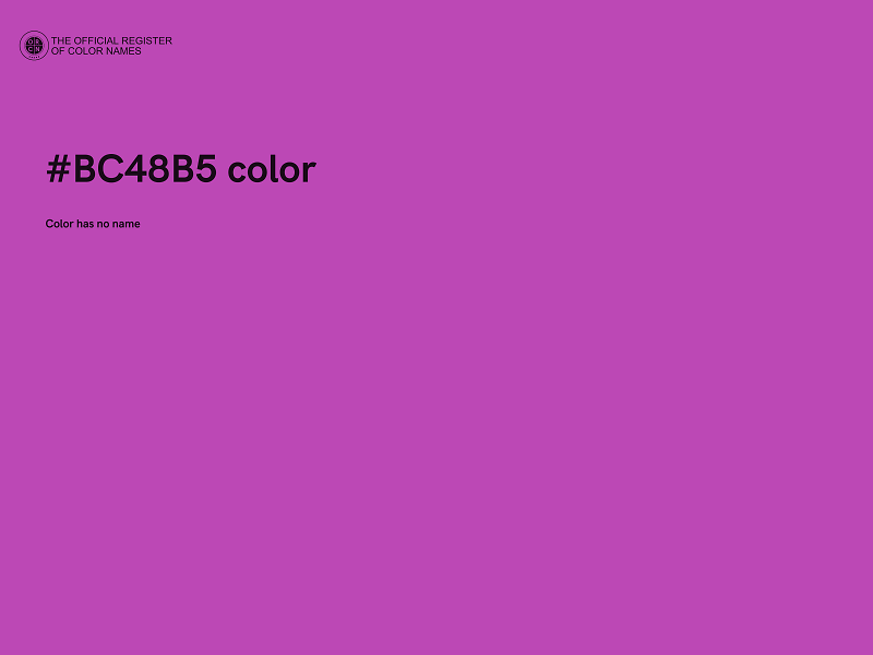 #BC48B5 color image