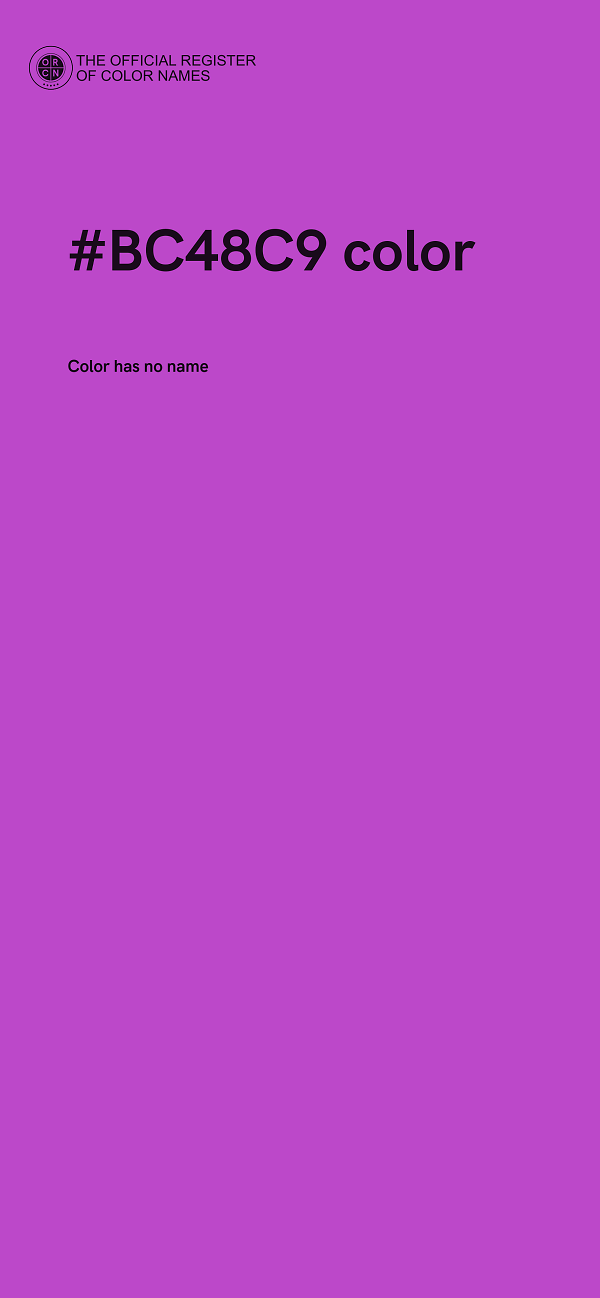 #BC48C9 color image