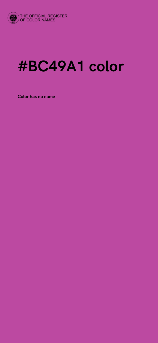 #BC49A1 color image
