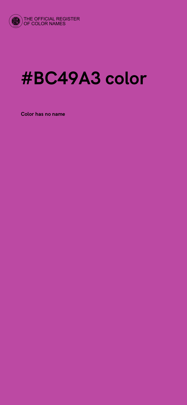 #BC49A3 color image