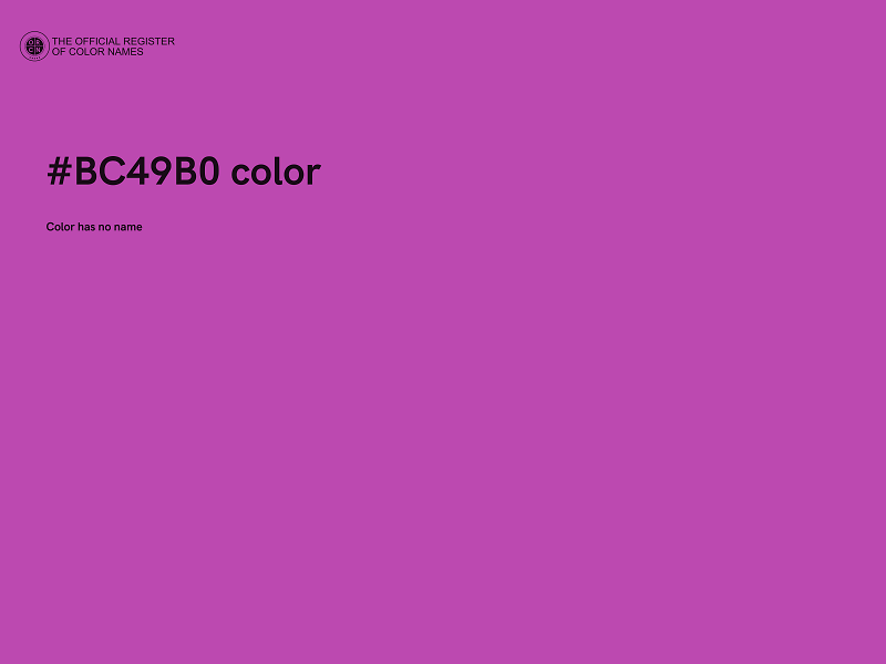 #BC49B0 color image