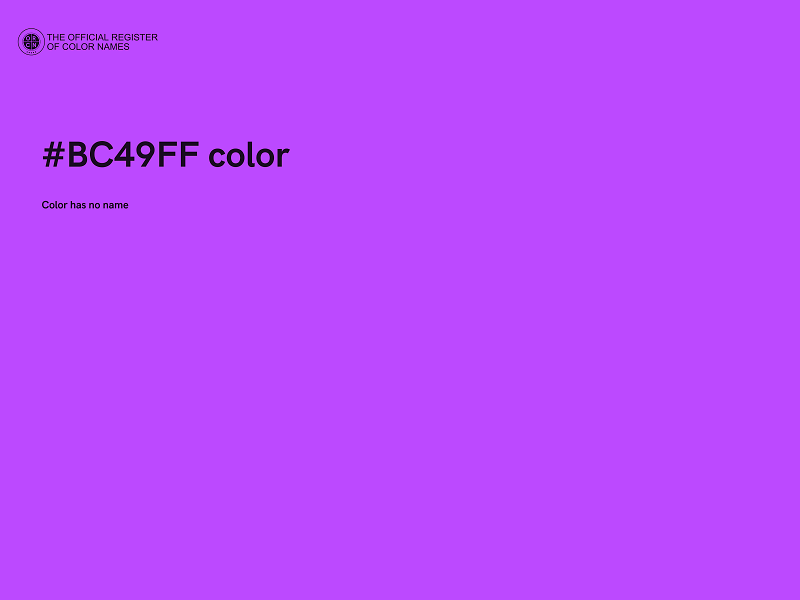 #BC49FF color image