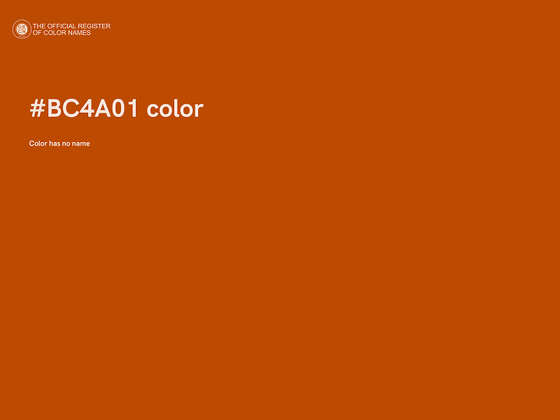 #BC4A01 color image