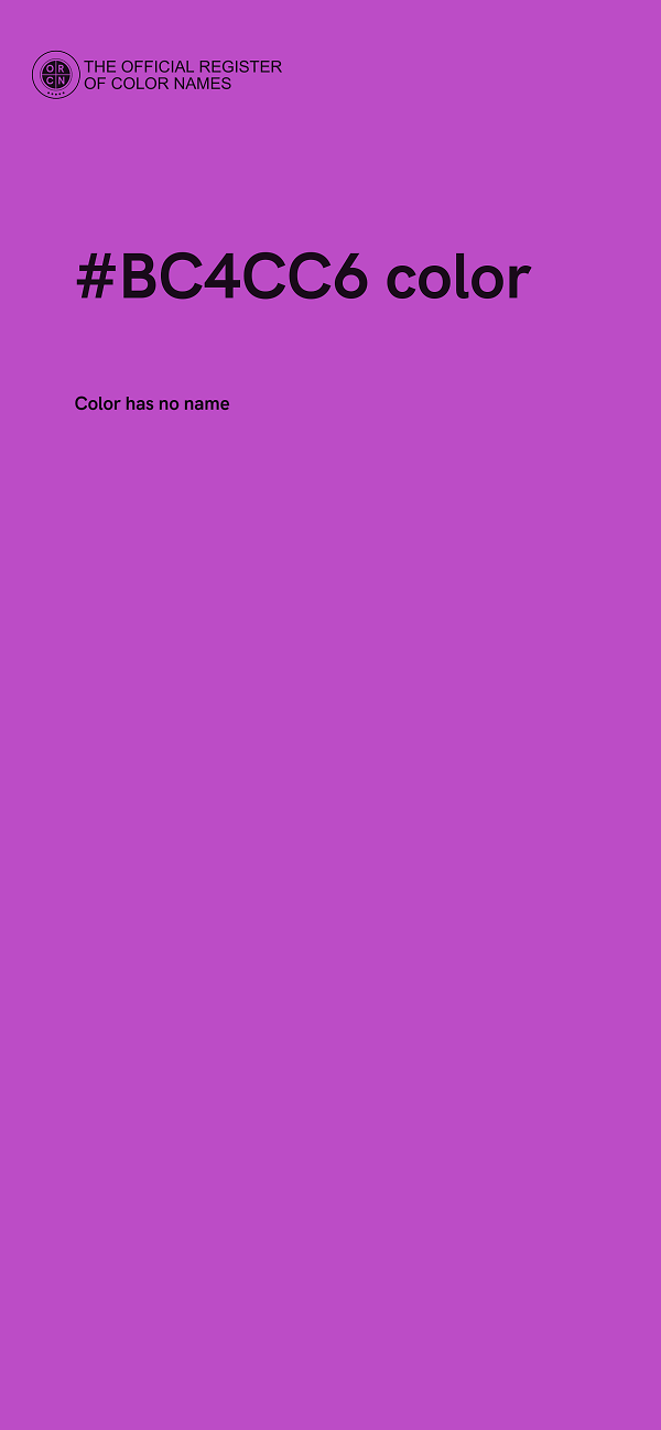 #BC4CC6 color image