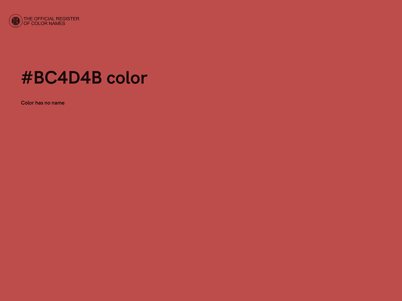 #BC4D4B color image