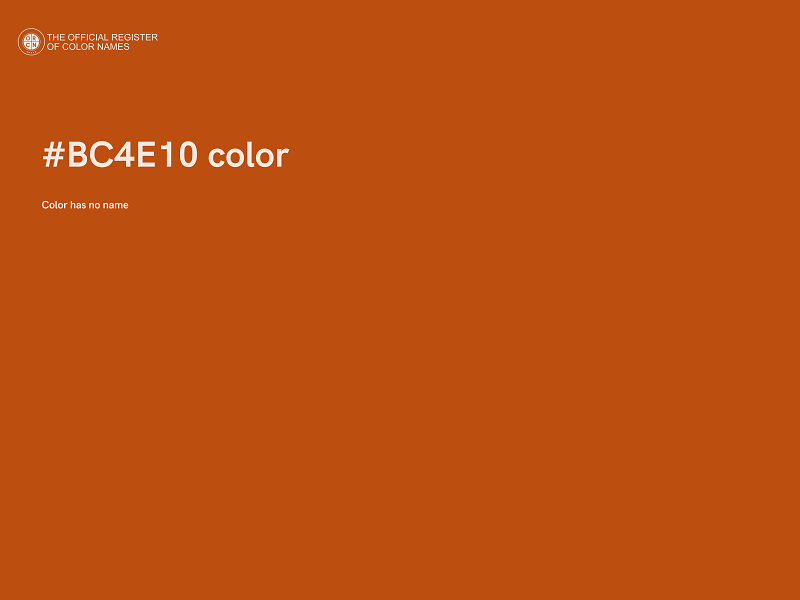 #BC4E10 color image