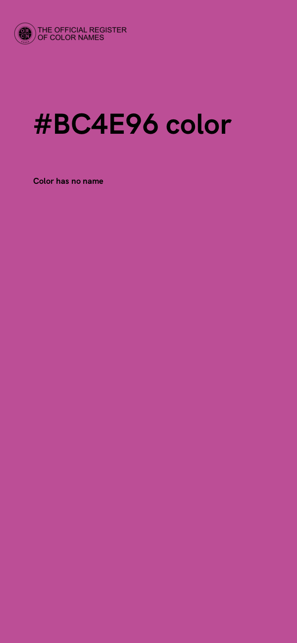 #BC4E96 color image