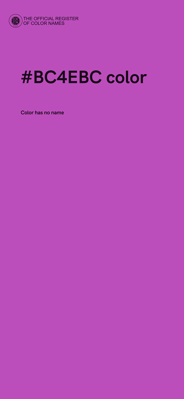 #BC4EBC color image
