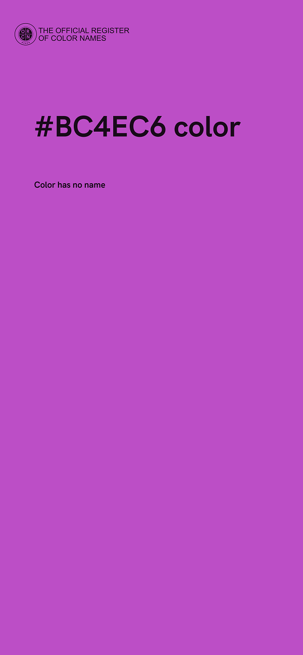 #BC4EC6 color image