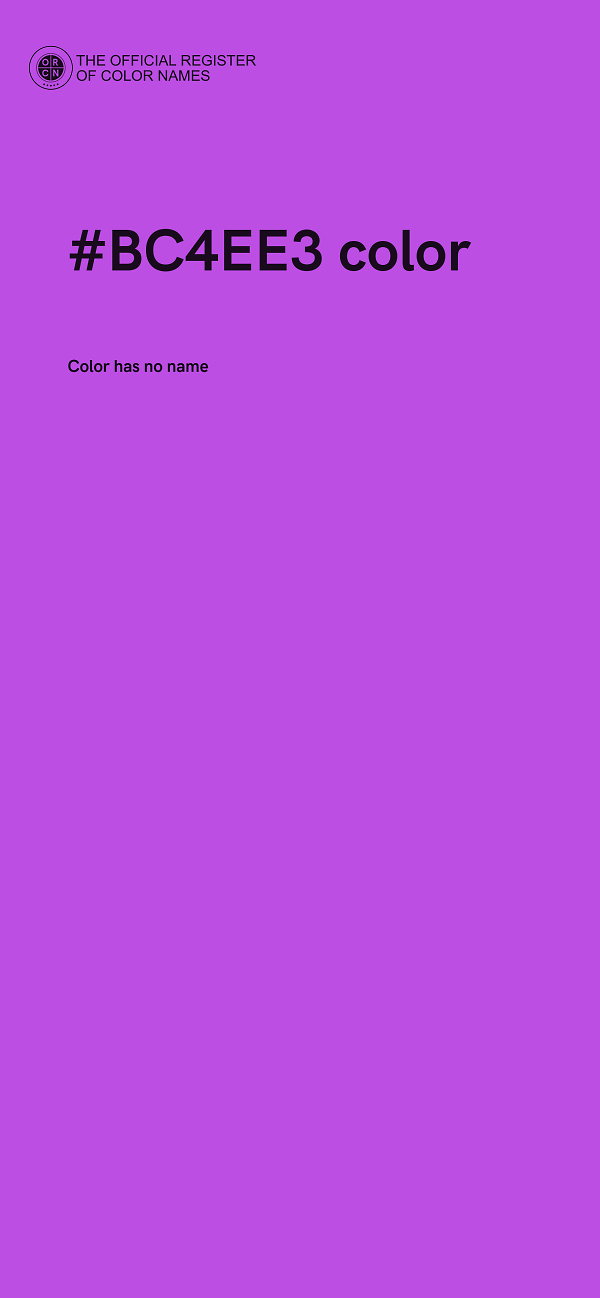 #BC4EE3 color image
